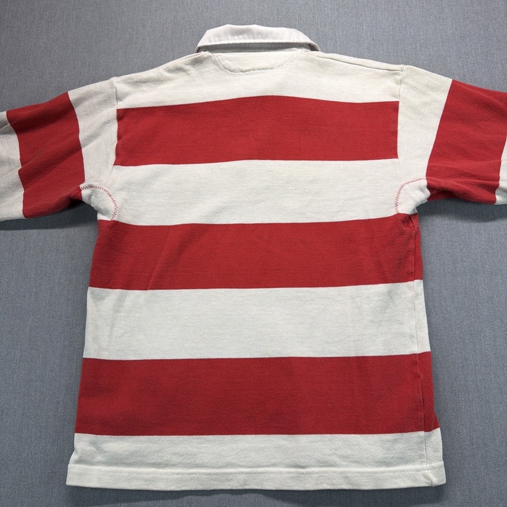 Barbarian Rugby Shirt Long Sleeve Red White Stripe Men's Small - Picture 9 of 10